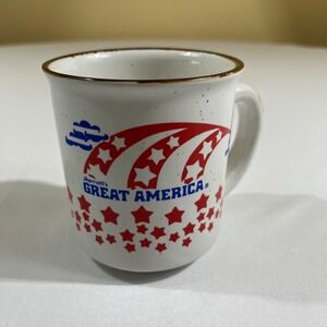 Marriott Great America Vintage 80s Mug Gurnee Mills Speckled Stoneware Cup
